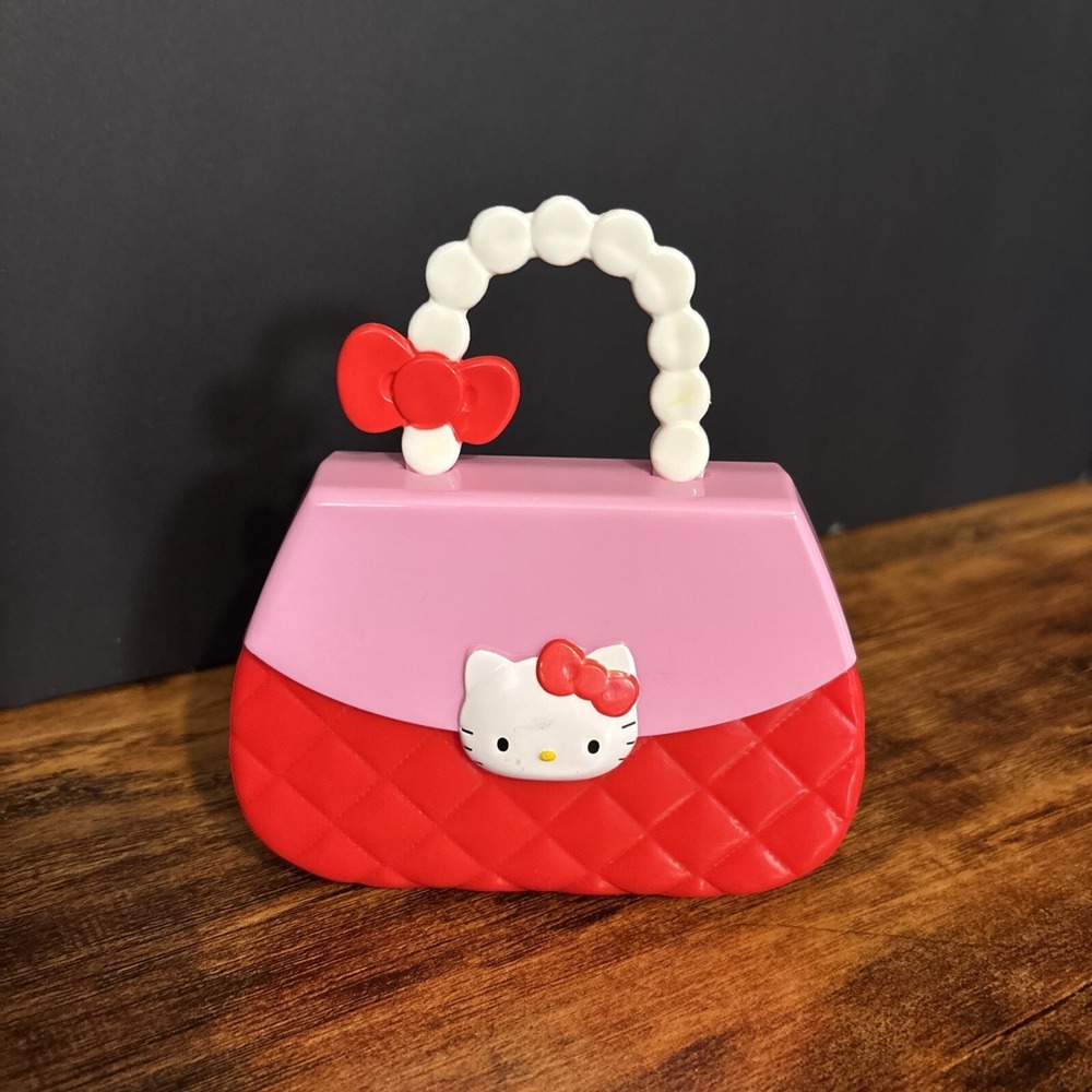 Vintage Sanrio Hello Kitty McDonalds toy hard plastic purse